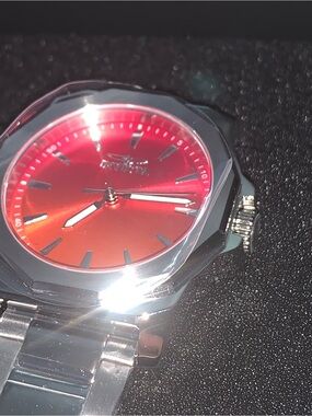 Invicta celestial 36mm Silver Bracelet Watch with Red Gradient Dial